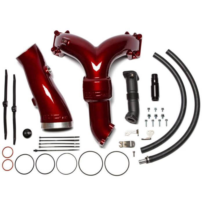 Wehrli Custom Fabrication - 2020-2026 6.7L Power Stroke High Flow Y-Bridge Kit with Intake Horn