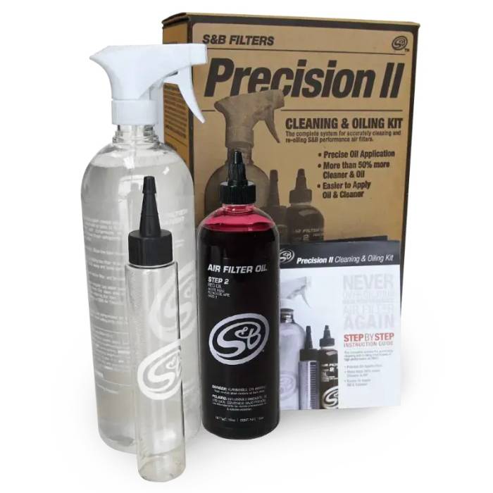 S&B Filters - S&B Filters Precision II: Cleaning & Oil Kit (Red Oil) 88-0008