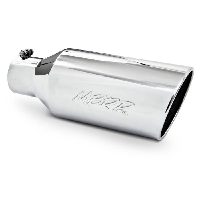 MBRP Exhaust - MBRP (4" Inlet, 7" Outlet, 18" Length) Angle Cut Rolled End Stainless Exhaust Tip T5126