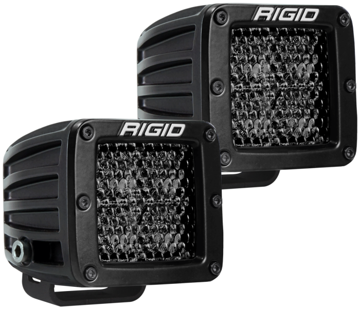 Rigid Industries - Rigid Industries D-Series Pro Spot Diffused Midnight Surface Mount Pair (202513BLK)