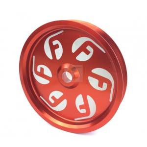 Fleece Performance Cummins Dual Pump Pulley For use with FPE Dual Pump Bracket Red Fleece Performance FPE-34211-RED