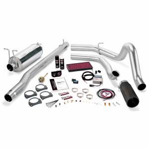 1999-2003 Ford 7.3L Powerstroke - Performance Bundles - Banks Power - Banks Power Stinger Bundle Power System W/Single Exit Exhaust Black Tip 99.5 Ford 7.3L F250/F350 Automatic Transmission Banks Power 47531-B