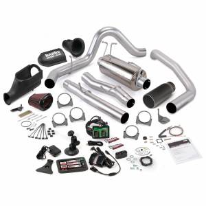 Banks Power Stinger Bundle Power System W/Single Exit Exhaust Black Tip 5 Inch Screen 03-06 Ford 6.0L Excursion Banks Power 46486-B