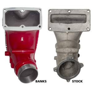 Banks Power - Banks Power Monster-Ram Intake Elbow Kit W/Fuel Line 3.5 Inch Red Powder Coated 07.5-18 Dodge/Ram 2500/3500 6.7L Banks Power 42788-PC - Image 2