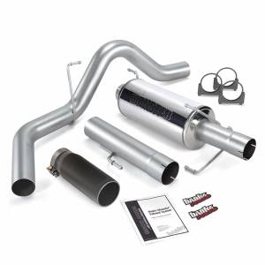 Exhaust - Exhaust Systems - Banks Power - Banks Power Monster Exhaust System Single Exit Black Round Tip 06-07 Dodge 325hp Mega Cab Banks Power 48708-B