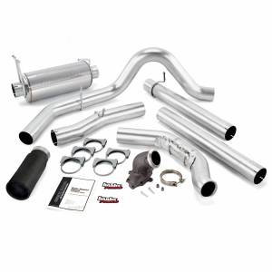 Banks Power Monster Exhaust System W/Power Elbow Single Exit Black Round Tip 00-03 Ford 7.3L Excursion Banks Power 48654-B