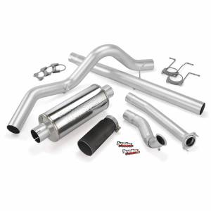 Banks Power Monster Exhaust System Single Exit Black Tip 94-97 Ford 7.3L CCLB Banks Power 46299-B