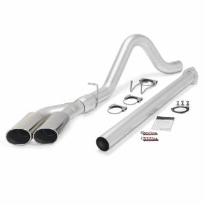 Exhaust - Exhaust Systems - Banks Power - Banks Power Monster Exhaust System Single Exit Dual Chrome Ob Round Tips 11-14 Ford 6.7L F250/F350/450 CCSB-LB Banks Power 49789