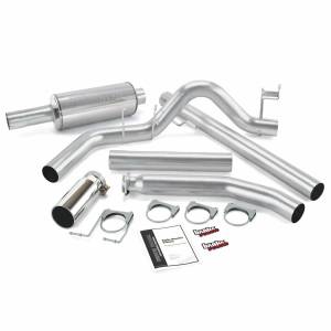 Exhaust - Exhaust Systems - Banks Power - Banks Power Monster Exhaust System Single Exit Chrome Round Tip 98-02 Dodge 5.9L Extended Cab Banks Power 48636