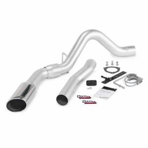 Exhaust - Exhaust Systems - Banks Power - Banks Power Monster Exhaust System Single Exit Chrome Tip 15 6.6L LML DCSB-CCLB Banks Power 47787