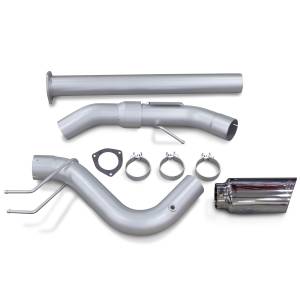 Banks Power Monster Exhaust System Single Exit Chrome Ob Round Tip 2017-2019 Ford Super Duty 6.7L Diesel Banks Power 49794