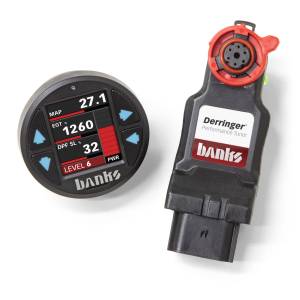 2017+ GM 6.6L L5P Duramax - Programmers/Tuners/Chips - Banks Power - Banks Power Derringer Tuner (Gen2) with ActiveSafety and iDash 1.8 Super Gauge 2017-19 Chevy/GMC 2500 6.6L L5P Banks Power 66692