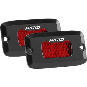 Rigid Industries Diffused Rear Facing High/Low Flush Mount Red Pair SR-M Pro RIGID Industries 90174