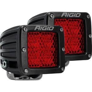 Rigid Industries Diffused Rear Facing High/Low Surface Mount Red Pair D-Series Pro RIGID Industries 90153