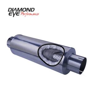 Diamond Eye Performance PERFORMANCE DIESEL EXHAUST PART-4in. 409 STAINLESS STEEL PERFORMANCE PERFORATED 460031