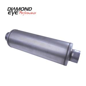 Diamond Eye Performance PERFORMANCE DIESEL EXHAUST PART-5in. ALUMINIZED PERFORMANCE LOUVERED MUFFLER-26i 460150
