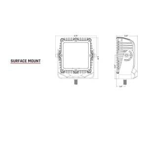 Rigid Industries - Rigid Industries Flood Down Diffused Black Housing Q-Series Pro RIGID Industries 244713 - Image 3