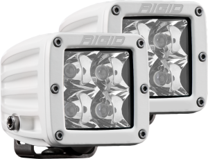 Rigid Industries Hybrid Spot Surface Mount White Housing Pair D-Series Pro RIGID Industries 602213