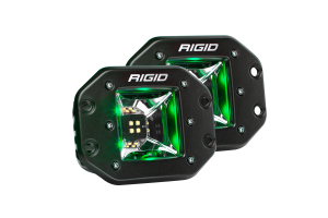 Rigid Industries Scene Green Backlight Flush Mount Pair Radiance RIGID Industries 68213