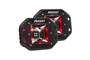 Rigid Industries Scene Red Backlight Flush Mount Pair Radiance RIGID Industries 68212