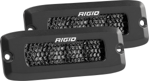 Rigid Industries Spot Diffused Midnight Flush Mount Pair SR-Q Pro RIGID Industries 925513BLK