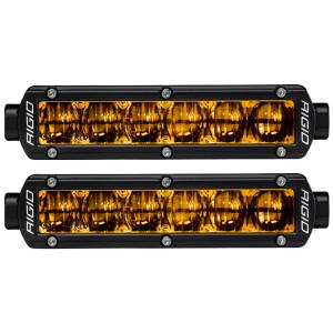 Rigid Industries SAE J583 Compliant Selective Yellow Fog Light Pair Sr-Series Pro 6 Inch Street Legal Surface Mount Rigid Industries 906704