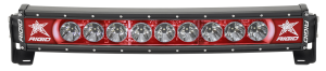 Rigid Industries 20 Inch LED Light Bar Single Row Curved Red Backlight Radiance Plus RIGID Industries 32002
