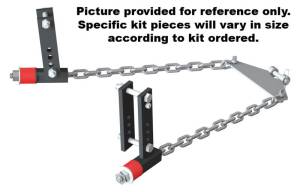 Andersen Hitch WD Trailer Kit tension plate, chains, nuts and  brackets (specify size) w/mounting hardware