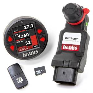 2020-2023 6.6L L5P Duramax - Programmers/Tuners/Chips - Banks Power - Derringer Tuner w/DataMonster with ActiveSafety includes Banks iDash 1.8 DataMonster for 20+ Chevy/GMC 2500/3500 6.6L Duramax L5P Banks Power