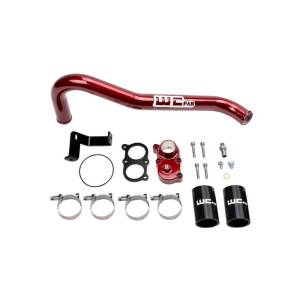 Wehrli Custom Fabrication - 2006-2010 LBZ/LMM Duramax Top Outlet Billet Thermostat Housing and Upper Coolant Pipe Kit - Image 2
