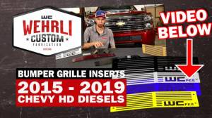 Wehrli Custom Fabrication - 2015-2019 Chevrolet Silverado 2500/3500 HD Bumper Grille - Image 2