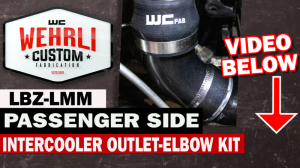 Wehrli Custom Fabrication - 2006-2010 LBZ/LMM Duramax Passenger Side Intercooler Outlet Elbow Kit - Image 3