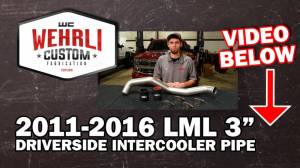 Wehrli Custom Fabrication - 2011-2016 LML Duramax Driver (Hot) Side 3" Intercooler Pipe - Image 2