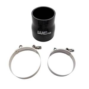 Turbo Chargers & Components - Turbo Charger Accessories - Wehrli Custom Fabrication - 3" x 3.5" ID Straight Reducer x 4" Long Silicone Boot and Clamp Kit