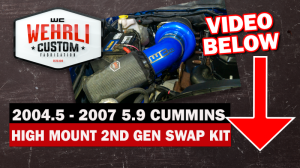 Wehrli Custom Fabrication - 2004.5-2007 5.9L Cummins S300 High Mount 2nd Gen Swap Kit - Image 3