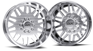 DDC Wheels Dually Wheels Aftermath Polished 22x8.25 10x225 SS Fronts 05-10 Ford F-450/F-550 15-25 Dodge Ram 08-25 4500/5500 DDC Wheels 225-22-01PL-AS