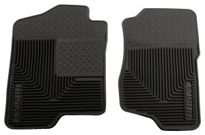 Husky Liners 07-12 GM Silverado/Sierra/Tahoe/Yukon/Escalade Heavy Duty Black Front Floor Mats 51181