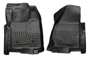 Husky Liners - Husky Liners 11-12 Ford SuperDuty Regular Cab WeatherBeater Black Floor Liners 18711 - Image 1