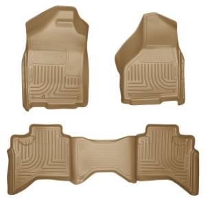 Husky Liners - Husky Liners 03-08 Dodge Ram 1500/2500/3500 Quad Cab WeatherBeater Combo Tan Floor Liners 98033 - Image 3