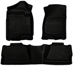 Husky Liners - Husky Liners 07-12 Chevy Silverado/GMC Sierra Crew Cab WeatherBeater Combo Black Floor Liners 98201 - Image 2