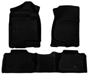 Husky Liners - Husky Liners 07-12 Chevy Silverado/GMC Sierra Extended Cab WeatherBeater Combo Black Floor Liners 98211 - Image 2