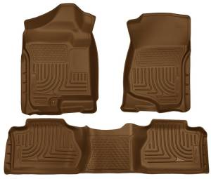 Husky Liners - Husky Liners 07-12 Chevy Silverado/GMC Sierra Extended Cab WeatherBeater Combo Tan Floor Liners 98213 - Image 2