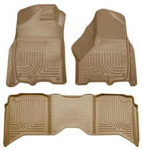 Husky Liners - Husky Liners 2012 Dodge Ram 1500/2500/3500 Crew Cab WeatherBeater Combo Tan Floor Liners 99003 - Image 2