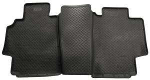 Husky Liners - Husky Liners 98-01 Dodge Ram 1500/2500/3500 Quad Cab Classic Style 2nd Row Black Floor Liners 61711 - Image 1