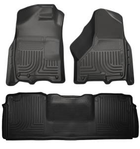 Husky Liners - Husky Liners 10-12 Dodge Ram 2500/3500 Mega Cab WeatherBeater Combo Black Floor Liners 99041 - Image 2
