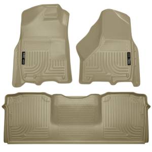 Husky Liners - Husky Liners 10-12 Dodge Ram 2500/3500 Mega Cab WeatherBeater Combo Tan Floor Liners 99043 - Image 1