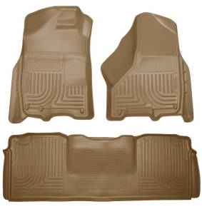 Husky Liners - Husky Liners 10-12 Dodge Ram 2500/3500 Mega Cab WeatherBeater Combo Tan Floor Liners 99043 - Image 2