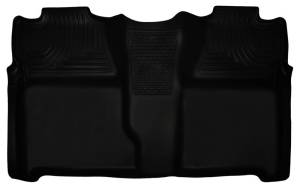 Husky Liners - Husky Liners 07-13 Chevy Silverado 1500/2500HD Crew Cab PU Weatherbeater Black 2nd Seat Floor Liner 19201 - Image 2