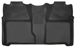 Husky Liners - Husky Liners 07-13 Chevy Silverado 1500/2500HD Crew Cab PU Weatherbeater Black 2nd Seat Floor Liner 19201 - Image 1