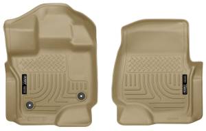 Husky Liners - Husky Liners 15-23 Ford F-150 Super/Super Crew Cab WeatherBeater Tan Front Floor Liners 18363 - Image 1